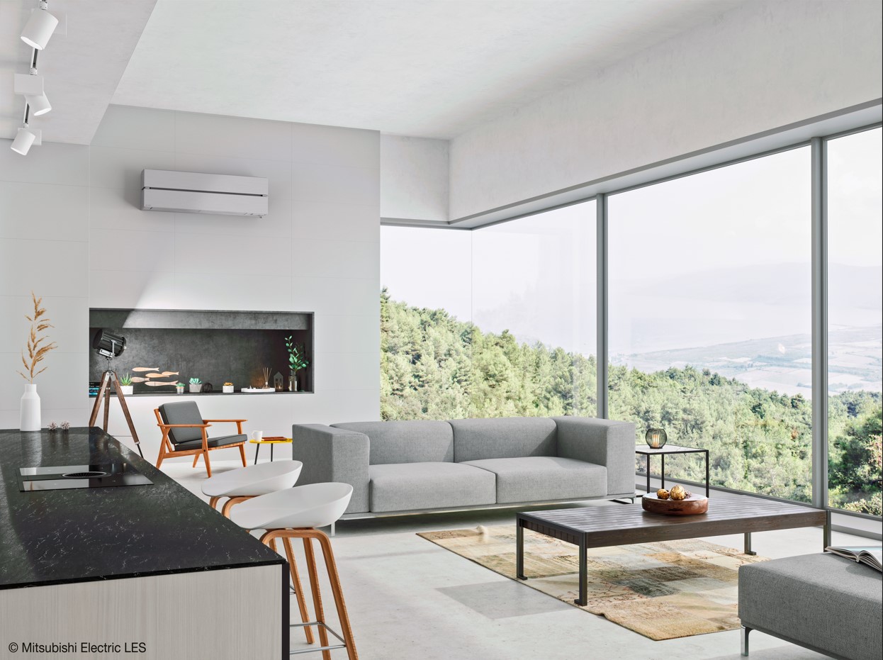 Mitsubishi Electric klímaberendezés modern otthonban